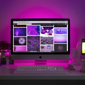 Photo by Designecologist Silver Imac Displaying Collage Photos